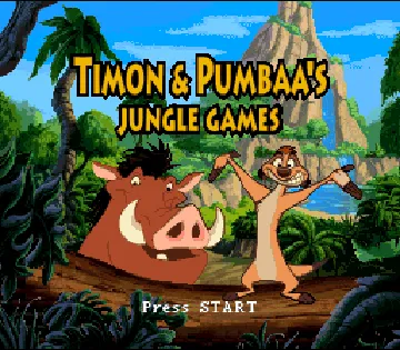 Timon & Pumbaa's Jungle Games (USA) screen shot title